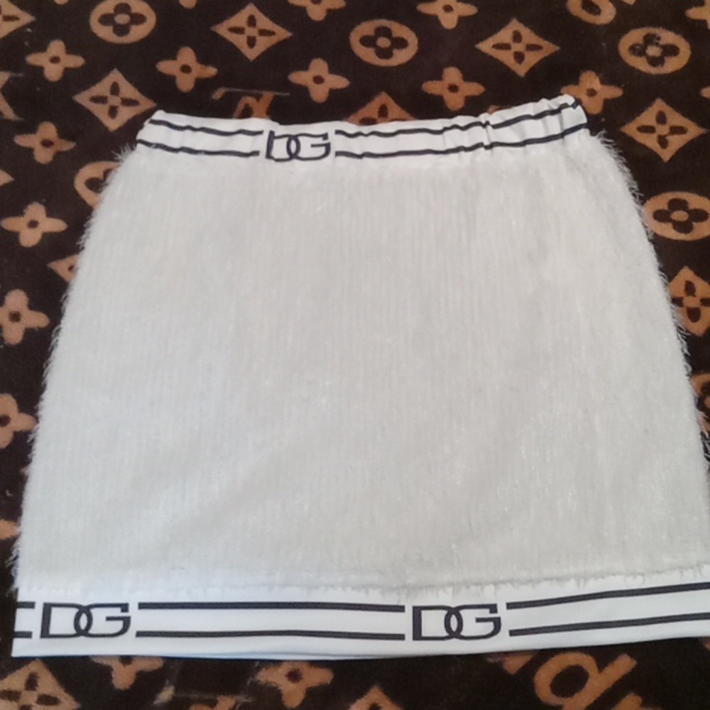 Fluffy White Skirt